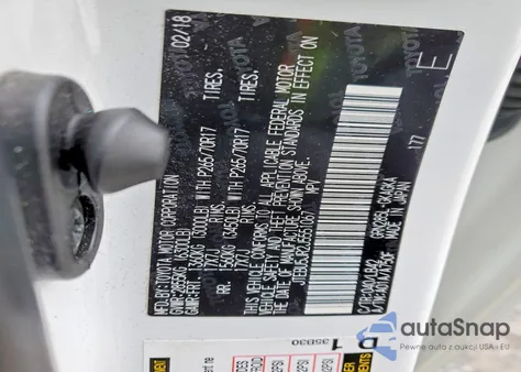 2018 Toyota 4Runner Sr5/Sr5 Premium из США, поврежденный, VIN JTEBU5JR2J5551067